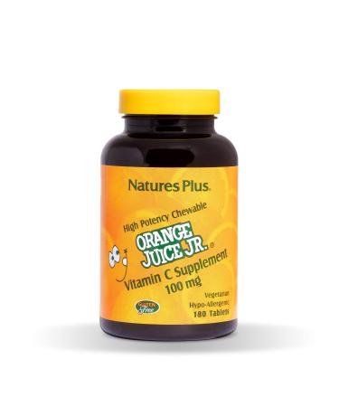 Nature's Plus Orange Juice Jr. Vitamin C Supplement 100 mg 180 Tablets - Buy Online on GoSupps.com