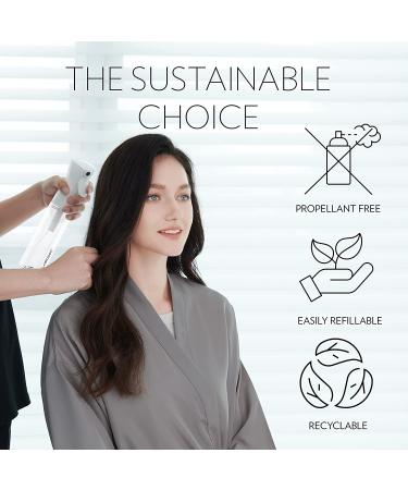 FLAIROSOL 10 oz Continuous Mister Spray Bottle - Ultra Fine Water Mist for Hair, Plants & More | Professional Salon & Barber Trusted | Clear Bottle with Black Print - Buy Online on GoSupps.com