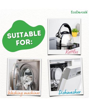EcoDescalk Organic Descaler 10 Sachets 100% Natural Limescale Remover for Kettles Washing Machines and Dishwashers. Multipurpose Powder Limescale Cleaner for All Brands. - Buy Online on GoSupps.com