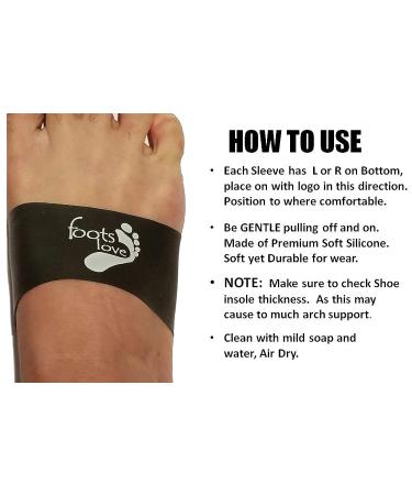 FOOTS LOVE Plantar Fasciitis Gel Cushioned Arch & Heel Support Sleeves - Cooling Air Pockets - Men and Women (Black) - Buy Online on GoSupps.com