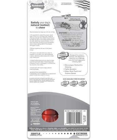 Buy Nylabone Dura Chew Beef Jerky for Heavy Chewing Dogs - Large Multi-Colored Chew Bone for Dogs up to 23 kg | International Shipping Available - Buy Online on GoSupps.com