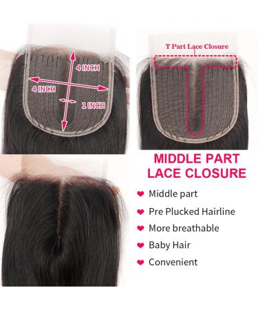 Buy Tomyeus Brazilian Body Wave Hair Bundles - 3 Bundles & 4x4 Lace Closure | Remy Ombre Blonde 1B/4/7 Extensions (16 18 20) - Buy Online on GoSupps.com