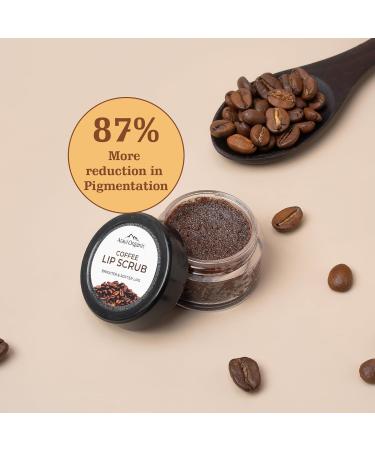 Coffee Lip Scrub - Brighten Dark Lips with Caffeine Shea & Cocoa Butter | 0.5 FL Oz - For Men & Women - Buy Online on GoSupps.com