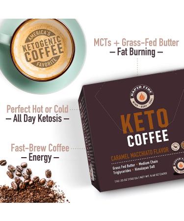 Rapidfire Caramel Macchiato Keto Coffee Pods - Energy & Metabolism Support - 16 Count - Buy Online on GoSupps.com
