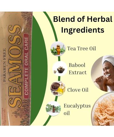 Infinix Seamoss Toothpaste with Clove Tea-Tree Neem Babool and Eucalyptus Oils - Paraben Free & Refreshing Oral Care for Sensitive Teeth - Halal - Pack of 5 - Buy Online on GoSupps.com