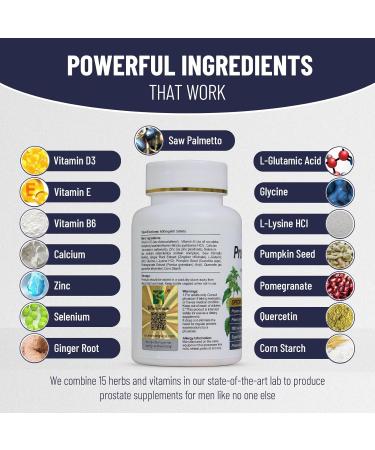 Wins Town Prostate Pills Saw Palmetto Prostate Health Supplements for Men Support Hair Health Urinary Tract & Bladder Control 60 Tablets - Buy Online on GoSupps.com