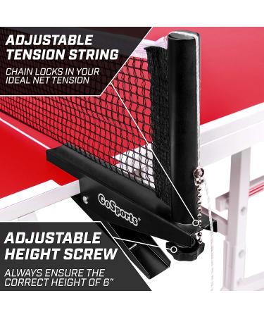GoSports Universal Regulation Table Tennis Net - 72 Inch Tournament Net with Clamps - Buy Online on GoSupps.com