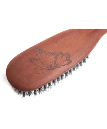 Premium German-Made 100% Pure Calcutta Boar Bristle Hair Brush for Healthy Hair & Scalp - Natural Shine, Reduce Hair Loss - Fine/Medium Hair - Buy Online on GoSupps.com