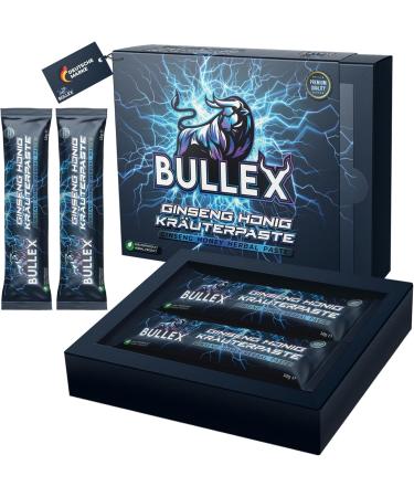 BULLEX Natural Potency Agent for Men - Testosterone Booster Sex Oral Jelly Gel Extra Strong & High Dose with Ginseng - Erection Aid for Men Instant Effect - 2 x 12 g Macun Honey Bags Prescription Free - Buy Online on GoSupps.com