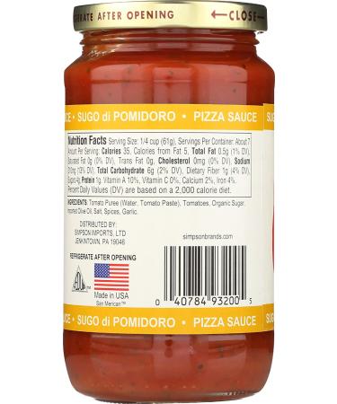 San Merican Tomato Sauce Pizza 14oz - Premium Quality Italian Pizza Sauce - Buy Online on GoSupps.com