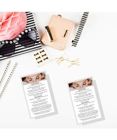 Lash Lift + Tint Aftercare Instruction Cards - 50 Pack | DIY Eyelash Kit Supplies | White Design - 2x3.5 inches - Buy Online on GoSupps.com