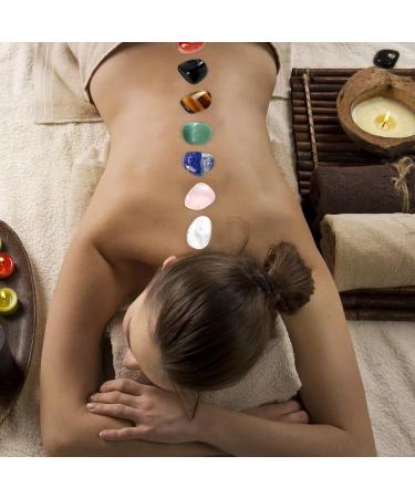 7pcs Natural Stones Set for Beginners - Healing Crystals & Gemstones for Chakra Balancing, Stress Relief, and Yoga - Reiki Puff Pocket Palm Stones for Home Decoration - Buy Online on GoSupps.com