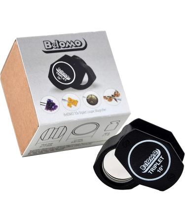 BelOMO 10x Triplet Jeweler's Loupe 21mm - Bright & Color-Correct View - Foldable for Gems, Jewelry, Coins & Trichomes - Buy Online on GoSupps.com