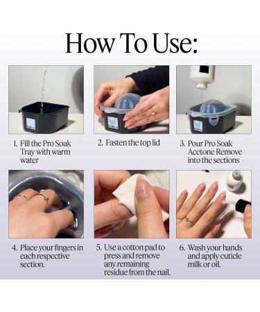 Nailboo 100% Acetone Nail Polish Remover & Soak Bowl - Gel Polish & Dip Powder Remover Salon Quality 16 Fl Oz - Fast International Shipping - Buy Online on GoSupps.com