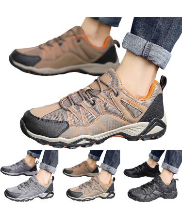 Men's Waterproof Outdoor Fitness Shoes - Non-Slip Elegant Gym Sneakers for Running & Walking - Black 46 EU - Buy Online on GoSupps.com