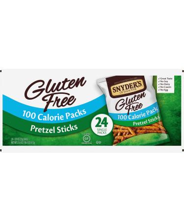 Snyder's Of Hanover, Gluten Free Pretzel Sticks, 100 Calorie Packs, 24 Ct Gluten Free Sticks 100 Calorie Packs