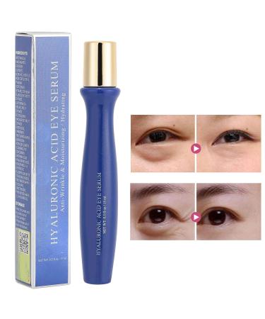 Eye Serum Roll-On: Anti-Aging Hyaluronic Acid Cream for Dark Circles & Wrinkles - Moisturizing for Men & Women (15ml) - Buy Online on GoSupps.com