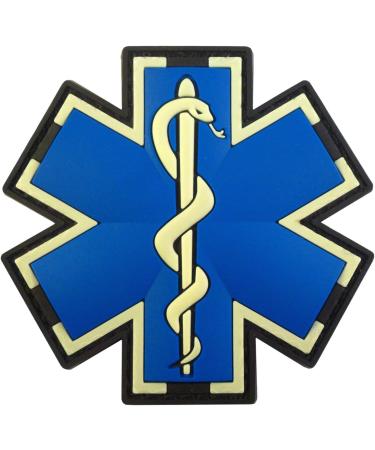 Glow-in-the-Dark EMS EMT Medic Paramedic Morale Patch | Tactical PVC 3D Fastener - Buy Online on GoSupps.com