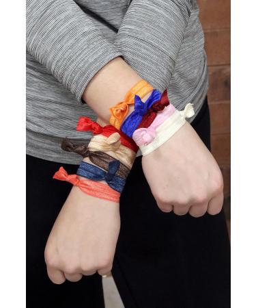 BROWN No Crease Ponytail Holders - Kenz Laurenz Ouchless Hair Ties (20 Pack) - Buy Online on GoSupps.com