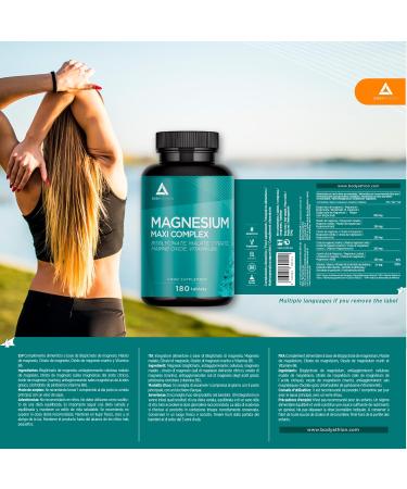 Magnesium Maxi Complex - Magnesium Bisglycinate Marine Magnesium Oxide Malate Magnesium Citrate and Viatmine B6-180 Tablets - Vitamin Magnesium - Buy Online on GoSupps.com