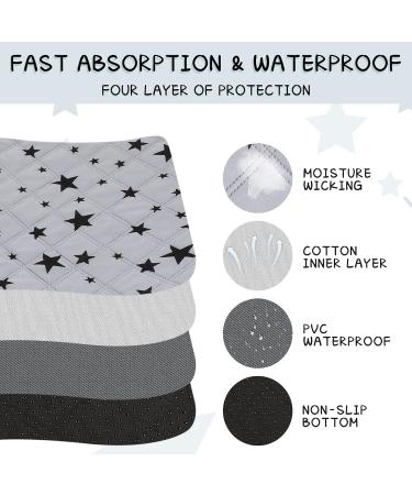 Namalu 4-Piece Reusable Guinea Pig Cage Fleece Mats | Absorbent & Slip-Resistant Pip Pads | Star Pattern (24x47 inches) - Perfect for Litter Training - Buy Online on GoSupps.com