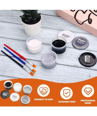 Adult Body Paint Water-Soluble Paint Cream | Water-Soluble Face Paint Kit for Gothic Parties Sporting Events Clowns Vampires Witches Skeletons - Buy Online on GoSupps.com