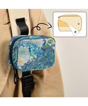 Buy Beautiful Peacock Travel Pill Organizer | 7-Day Weekly Pill Box & Vitamin Holder for Easy Medicine Management - Buy Online on GoSupps.com