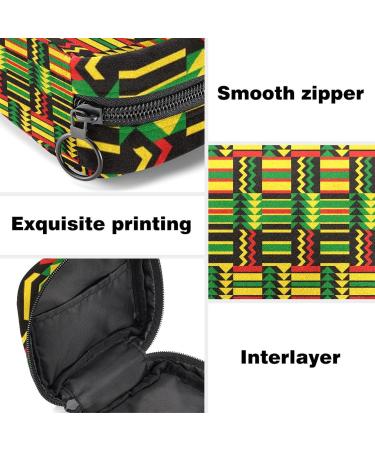 Shop African Zigzag Pattern Women's Napkin Storage Bag - Portable Period Pocket for Women Teens & Girls - Menstrual Cup & Breastfeeding Pillow Holder - Buy Online on GoSupps.com