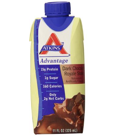 Atkins Dark Chocolate Royale Shake 4 Shakes 11 fl oz (325 ml) Each