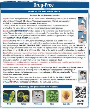 NeilMed Sinus Rinse Nasal Irrigation Bottles 3ct NasaDock Plus Drying Stand - Buy Online on GoSupps.com