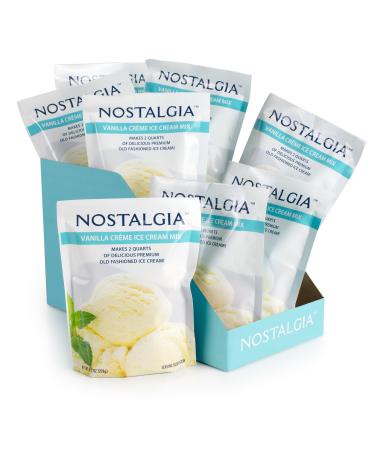 Nostalgia Premium Ice Cream Mix, 8 (8-Ounce) Packs, Makes 16 Quarts Total Vanillia