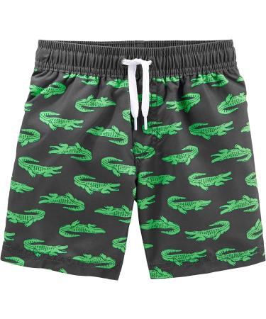 Simple Joys by Carter's Baby Boys' Swimsuit Trunk and Rashguard Set - Black Crocodile Print (3-6 Months) - Buy Online on GoSupps.com