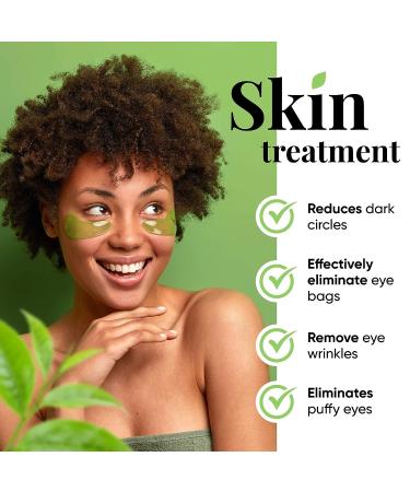 LE GUSHE Matcha Under Eye Patches - Anti-Aging Hyaluronic Acid Collagen Treatment for Dark Circles & Wrinkles (20 Pairs) - Buy Online on GoSupps.com