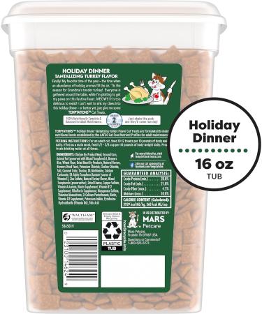 TEMPTATIONS Holiday Dinner Turkey and Sweet Potato Cat Treats - 16 oz - Buy Online on GoSupps.com