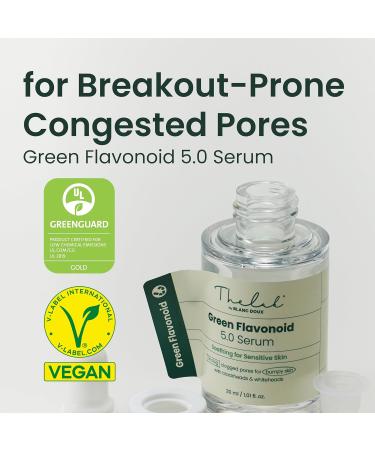 Lab Soothing Pore Minimizer Facial Serum | Sensitive Acne-Prone Skin | Korean Beauty - Green Flavonoid 5.0 by Blanc Doux - International Shipping Available - Buy Online on GoSupps.com