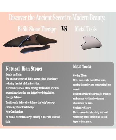 Gua Sha Facial Tools Set of 4 - Premium Bian Stone for Glowing Skin Anti-Aging Massage & Face Lifting Kit for Men & Women - International Shipping Available - Buy Online on GoSupps.com