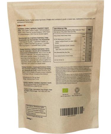 Organic Turmeric Powder 200g - Natural Curcumin Source | MySuperfoods - Buy Online on GoSupps.com