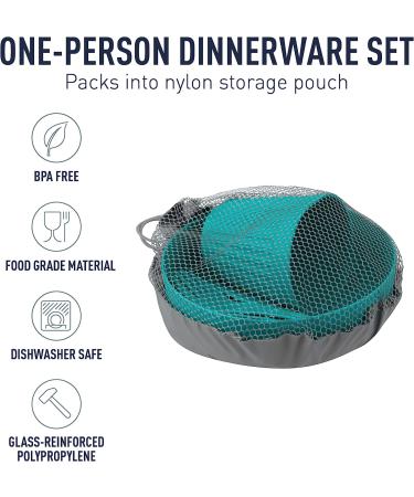 Sea to Summit Delta Light Solo Camp Dinnerware Set - Grey | Lightweight & Durable - Buy Online on GoSupps.com