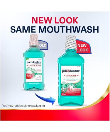 Parodontax Active Gum Health Breath Freshener Mouthwash, 3 x 16.9 fl oz - Buy Online on GoSupps.com