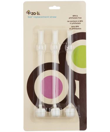 ZoLi BOT Weighted Straw Sippy Cup Replacement Straws | 3-Pack fits BOT 6 oz and 9 oz Cups