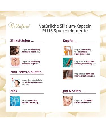 Buy Cellufine Natural Silicon from Bamboo - 75 mg Vegan Capsules | High Dose Silicon Supplement | 120 Natural & Preservative-Free Capsules - Buy Online on GoSupps.com