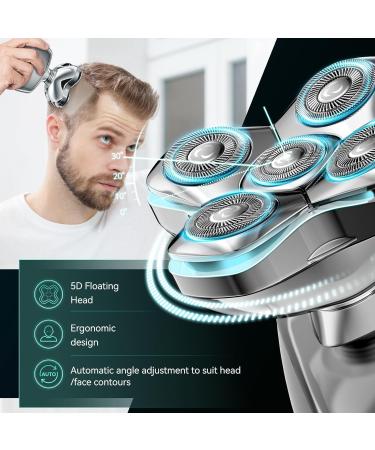 5D Head Shavers for Bald Men - Kensen Magnetic LED Display IPX6 Waterproof USB-C Charge Wet & Dry Use - Buy Online on GoSupps.com