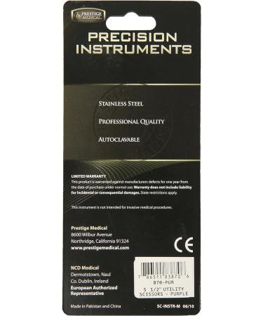 Prestige 5.5 Nurses Utility Scissors with Purple Handles - Buy Online on GoSupps.com