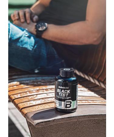 BioTechUSA Black Test Dietary supplement capsules designed for men with arginine amino acid plant extracts vitamins and minerals 90 mega capsules - Buy Online on GoSupps.com