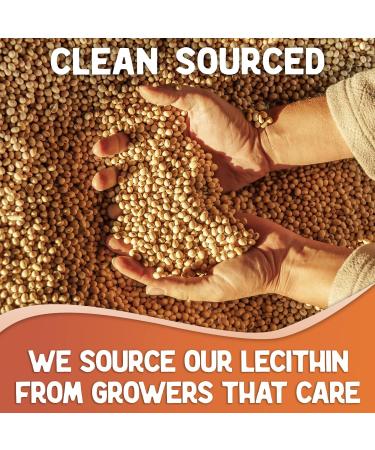 Soy Lecithin Granules Non GMO | 100% Pure Soy Lecithin - Food Grade Fat Emulsifier for Baking (8 oz) - Buy Online on GoSupps.com