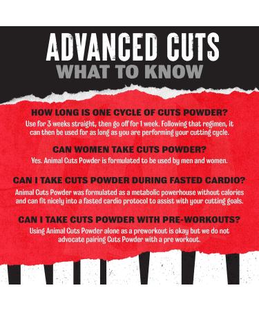 Animal Cuts Thermogenic Fat Burner Powder - Weight Loss Energy, Focus, and Nootropic Brain Support with Ketones Appetite Suppressant - Blue Ice Pop Flavor - 285gm - Buy Online on GoSupps.com