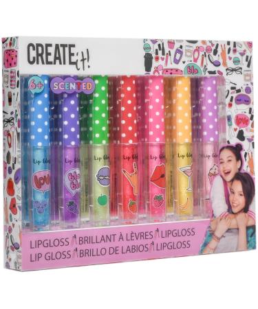 Create It! Lip Gloss Set with Fragrance & Glitter - 7-Piece Children's Make-Up | International Shipping Available - Buy Online on GoSupps.com