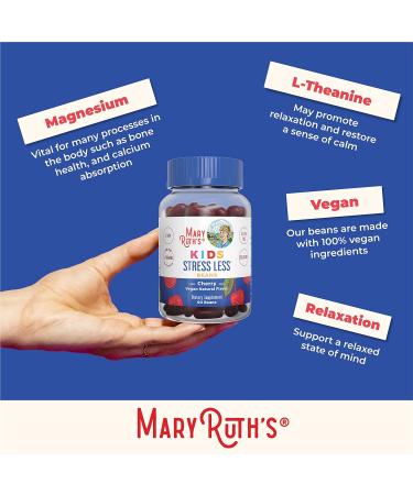 MaryRuth's Stress Relief Vita-Beans for Kids | Calm & Relaxation Support with Magnesium Citrate & L-Theanine | Vegan & Non-GMO | 60 Count - Buy Online on GoSupps.com