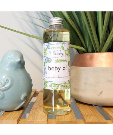 Organic Baby Oil Moisturizer for Newborns - Lavender Chamomile, 8 Fl Oz - Gentle Care for Infant Skin, Rash & Eczema Relief - Buy Online on GoSupps.com
