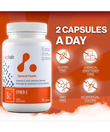ATP LAB | Syner-C 90 caps | Syner-C The Ultra-Potent chelated Vitamin C Formula Combined with quercetin for Optimal Immunity. - Buy Online on GoSupps.com